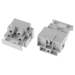 1 Bag of 10 - CAMDENBOSS Fused Terminal Block, 2-Way, 20A, 4 mm² Wire, Screw Down Termination