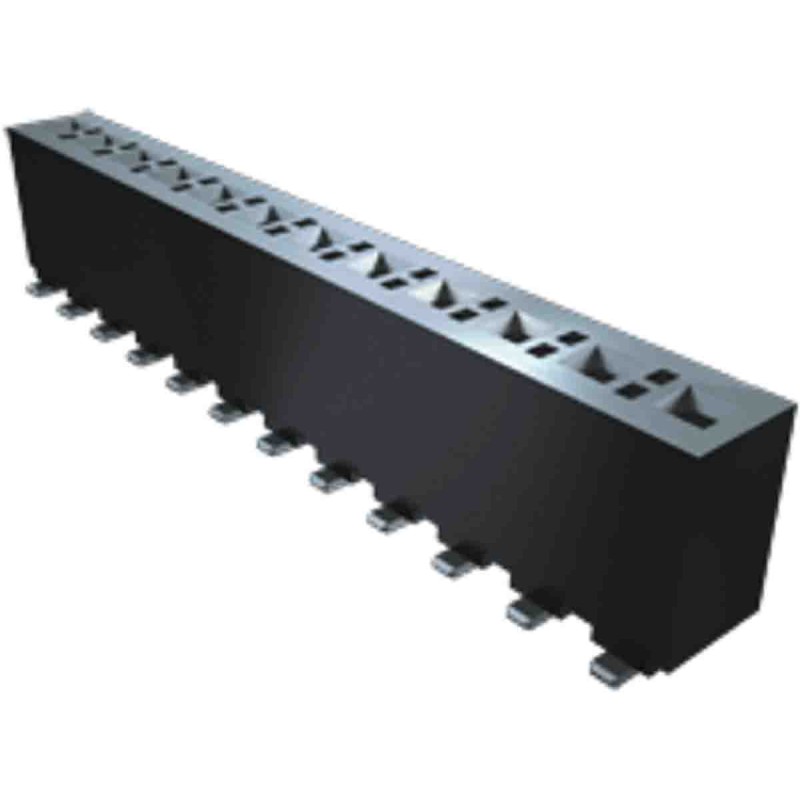 1 pcs - Samtec FHP Series Vertical Through Hole Mount PCB Socket, 4-Contact, 1-Row, 3.96mm Pitch, Solder Termination