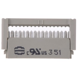 100 pcs - Harting 16-Way IDC Connector Socket for Cable Mount, 2-Row