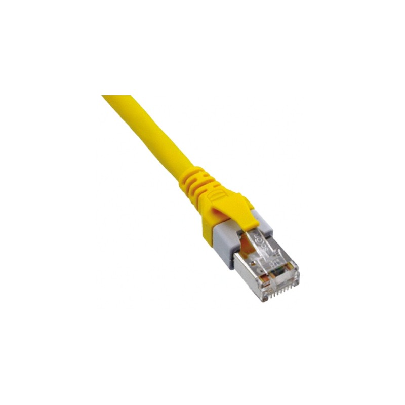 1 pcs - HARTING Cat5e Male RJ45 to Male RJ45 Ethernet Cable, SF/UTP, Yellow PUR Sheath, 0.5m