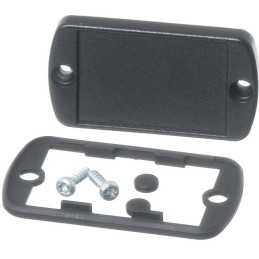 1 pcs - Bopla Black Aluminium End Panel, 59.6 x 34.6 x 10.2mm