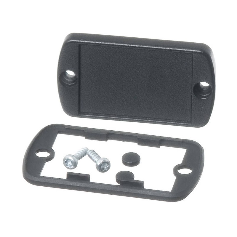 1 pcs - Bopla Black Aluminium End Panel, 59.6 x 34.6 x 10.2mm