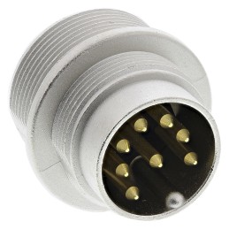 1 pcs - Lumberg, SFV 8 Pole M16 Din Plug, DIN EN 60529, 5A, 60 V ac IP40, Male, Panel Mount