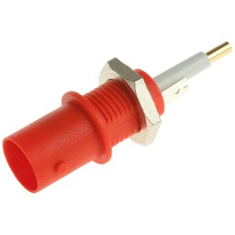 1 pcs - Staubli, jack Panel Mount BNC Connector, Solder Termination, Straight Body