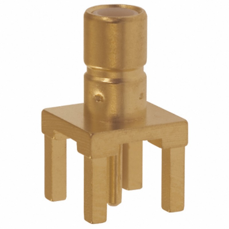 1 pcs - TE Connectivity, jack Through Hole SMB Connector, 50Ω, Solder Termination, Straight Body