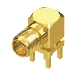 1 pcs - Samtec, jack PCB Mount SMA Connector, 50Ω, Surface Mount Termination, Right Angle Body