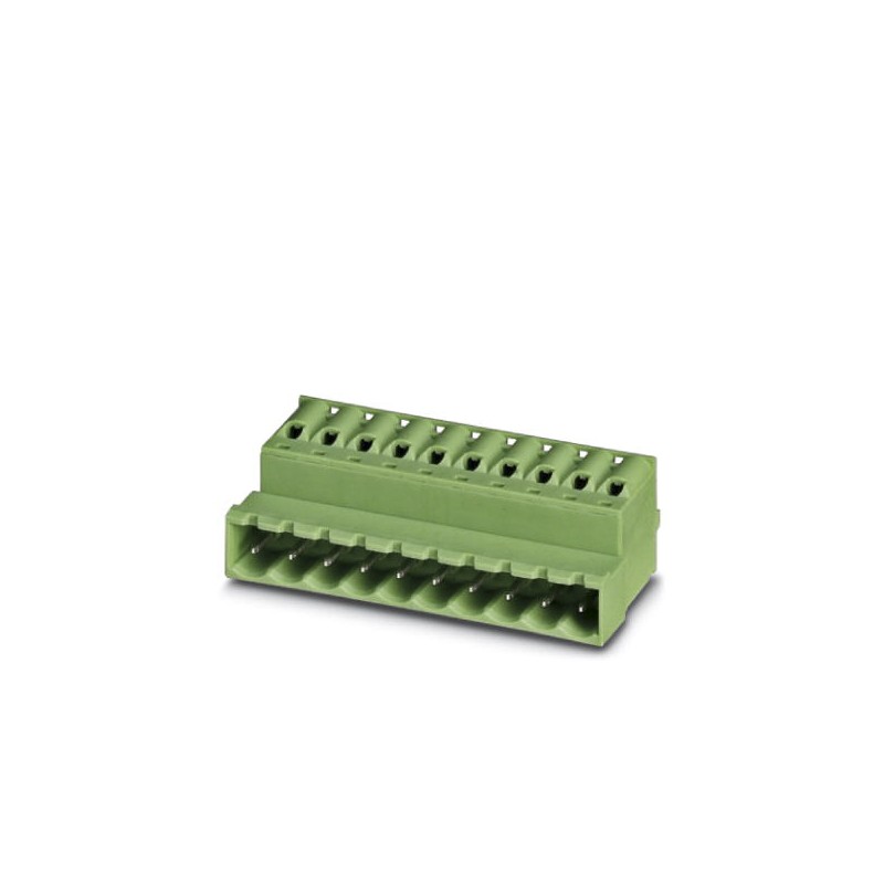 100 pcs - Phoenix Contact 5.08mm Pitch 2 Way Pluggable Terminal Block, Inverted Plug, Cable Mount, Spring Cage Termination