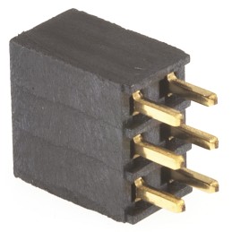 1 pcs - Samtec SSQ Series Straight Through Hole Mount PCB Socket, 6-Contact, 2-Row, 2.54mm Pitch, Solder Termination