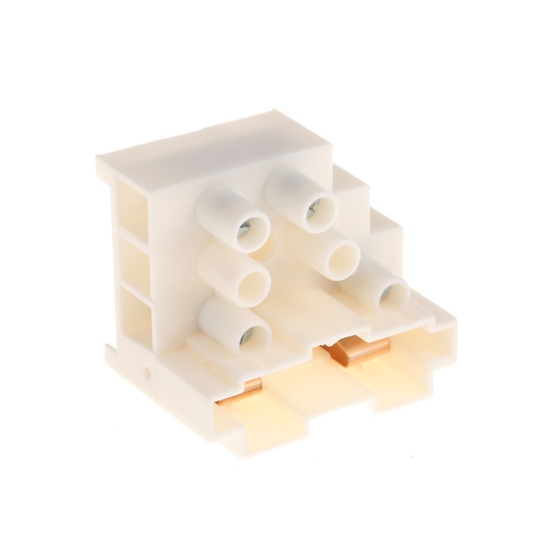 1 Bag of 10 - CAMDENBOSS Fused Terminal Block, 2-Way, 20A, 4 mm² Wire, Screw Down Termination