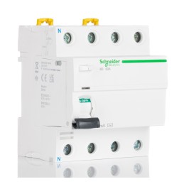 1 pcs - Schneider Electric iID RCCB, 63A, 4 Pole, 30mA, 500V
