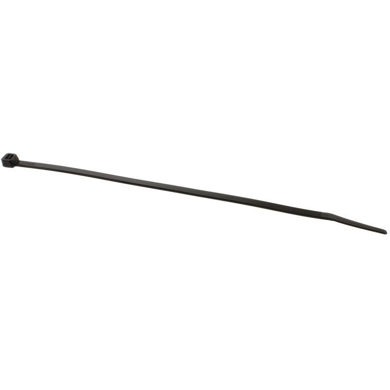1 Bag of 100 - RS PRO Cable Tie, Heat Stabilised, 203mm x 4.6 mm, Black Nylon, Pk-100