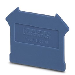 1 pcs - Phoenix Contact D-UK4/10 BU Series End Cover for Use with Modular Terminal Block