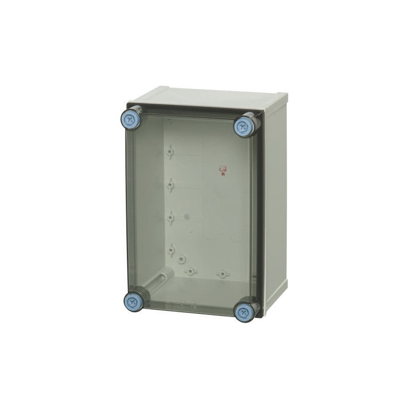 1 pcs - Fibox CAB PCQ Series Polycarbonate Wall Box, IP66, IP67, Viewing Window, 212 mm x 398 mm x 598mm