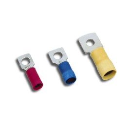 100 pcs - MECATRACTION Insulated Spade Connector, Square Terminal