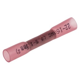 1 Bag of 10 - RS PRO Heat Shrink Splice Connector, Red, Insulated