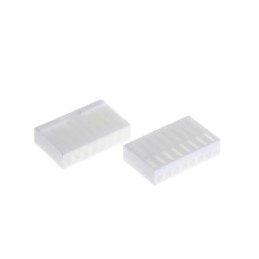 50 pcs - Molex, 2695 Female Crimp Connector Housing, 2.54mm Pitch, 10 Way, 1 Row