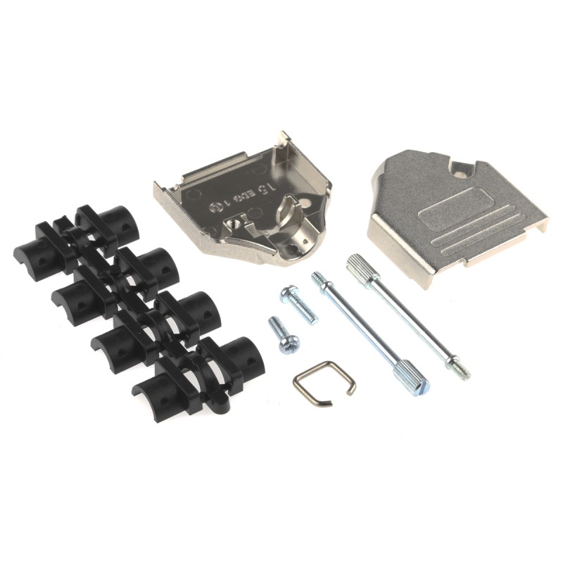 1 pcs - MH Connectors MHDTZK Series Zinc D Sub Backshell, 15 Way, Strain Relief