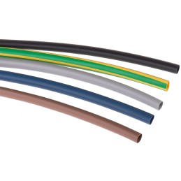1 Bag of 15 - HellermannTyton Heat Shrink Tubing, Assorted 6mm Sleeve Dia. x 200mm Length 3:1 Ratio, HIS-3 BAG Series