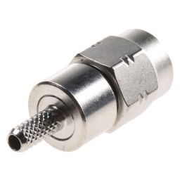 1 pcs - Radiall, Plug Cable Mount SMA Connector, 50Ω, Crimp Termination, Straight Body