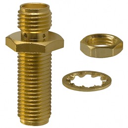 1 pcs - Cinch Connectors SMA Series, jack Panel Mount SMA Connector, 50Ω, Straight Body