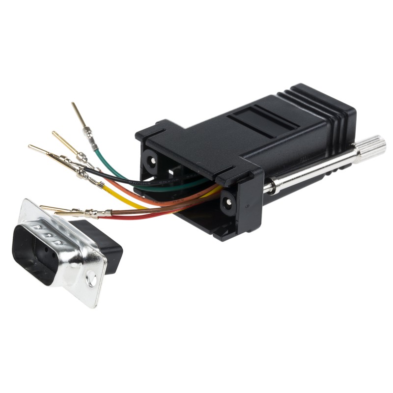 1 pcs - RS PRO D Sub Adapter Male 9 Way D-Sub to Female RJ11