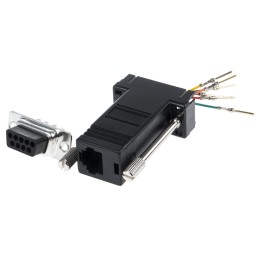 1 pcs - RS PRO D Sub Adapter Male 9 Way D-Sub to Female RJ11