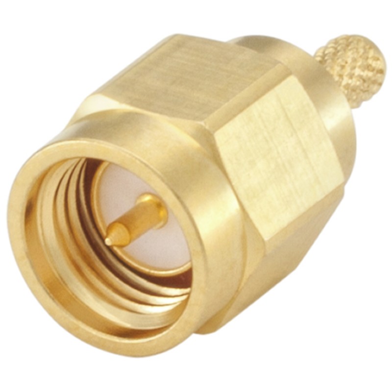 1 pcs - Rosenberger SMA Series, Plug Cable Mount SMA Connector, 50Ω, Crimp Termination, Straight Body