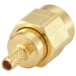 1 pcs - Rosenberger SMA Series, Plug Cable Mount SMA Connector, 50Ω, Crimp Termination, Straight Body