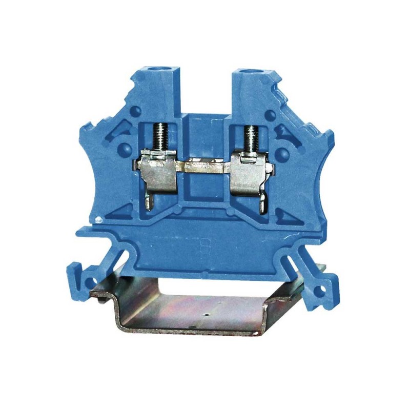 1 Bag of 10 - RS PRO Blue Feed Through Terminal Block, Single-Level, Cage Clamp Termination