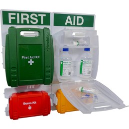 1 pcs - Wall Mounted First Aid Kit for 25 - 100 people, 65 cm x 600mm