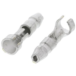 50 pcs - TE Connectivity, 170020 Uninsulated Male Crimp Bullet Connector, 0.5mm² to 2.27mm², 20AWG to 14AWG, 3.5mm Bullet