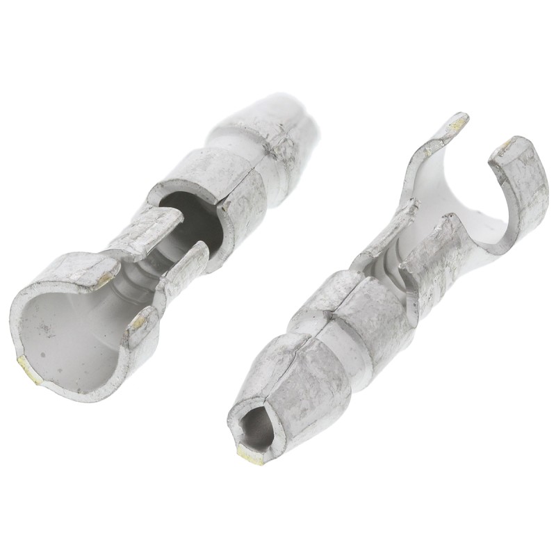 50 pcs - TE Connectivity, 170020 Uninsulated Male Crimp Bullet Connector, 0.5mm² to 2.27mm², 20AWG to 14AWG, 3.5mm Bullet