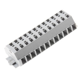 1 pcs - Wago 261 Series Grey Terminal Strip, 2.5mm², Single-Level, Cage Clamp Termination