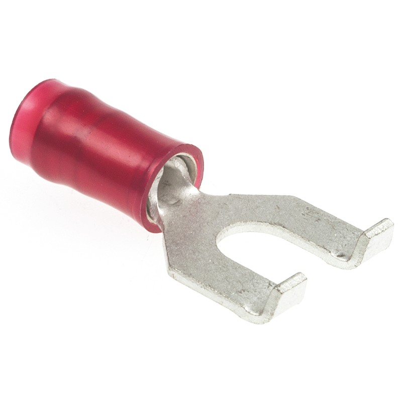 1 Pack of 1000 - TE Connectivity, PIDG Insulated Crimp Spade Connector, 0.3mm² to 1.4mm², 22AWG to 16AWG, M4 Stud Size Nylon, Re