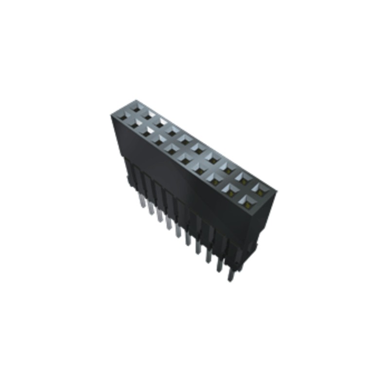 1 pcs - Samtec ESQ Series Straight Through Hole Mount PCB Socket, 6-Contact, 1-Row, 2.54mm Pitch, Solder Termination