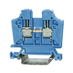 1 Bag of 10 - RS PRO Blue Feed Through Terminal Block, Single-Level, Cage Clamp Termination