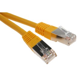 1 pcs - RS PRO Cat6 Male RJ45 to Male RJ45 Ethernet Cable, S/FTP, Yellow PVC Sheath, 2m