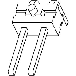 1 Bag of 10 - TE Connectivity AMPMODU MOD II Series Right Angle Through Hole Pin Header, 4 Contact(s), 2.54mm Pitch, 1 Row(s),