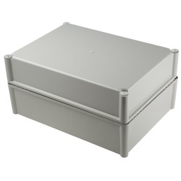 1 pcs - Fibox FEX Series Grey Polycarbonate Enclosure, IP54, Grey Lid, 378 x 278 x 180mm