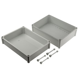 1 pcs - Fibox FEX Series Grey Polycarbonate Enclosure, IP54, Grey Lid, 378 x 278 x 180mm