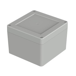 1 pcs - Bopla Euromas X Series Light Grey ABS Enclosure, IP66, IP68, IK07, Light Grey Lid, 104.8 x 104.8 x 74.7mm