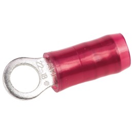 50 pcs - TE Connectivity, PIDG Insulated Ring Terminal, M3.5 Stud Size, 0.26mm² to 1.65mm² Wire Size, Red