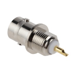 1 pcs - RS PRO, jack Panel Mount BNC Connector, 50Ω, Solder Termination, Straight Body