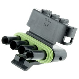 1 pcs - Delphi, Weather-Pack Automotive Connector Socket 4 Way