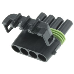 1 pcs - Delphi, Weather-Pack Automotive Connector Socket 4 Way