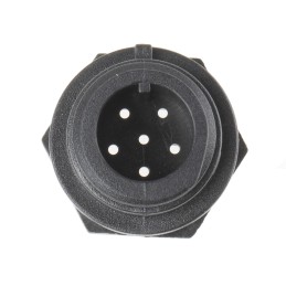 1 pcs - Bulgin Circular Connector, 6 Contacts, Front Mount, Miniature Connector, Plug, Male, IP68, Buccaneer 400 Series