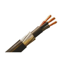 1 Reel of 100 M - RS PRO 3 Core Power Cable, 2.5 mm², 100m Armoured, Black PVC Sheath, 600/1000 V