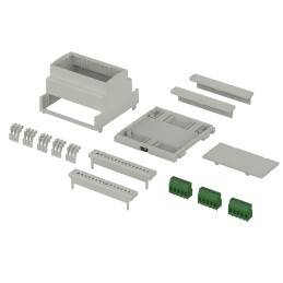 1 pcs - Bopla CombiNorm-Control Series Light Grey Flame Retardant ABS Enclosure, IP20, 89.2 x 89.8 x 65.2mm