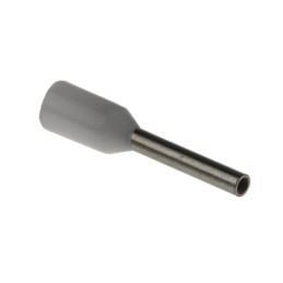 100 pcs - Schneider Electric, DZ5CE Insulated Crimp Bootlace Ferrule, 8.2mm Pin Length, 1.4mm Pin Diameter, 0.5mm² Wire Size,