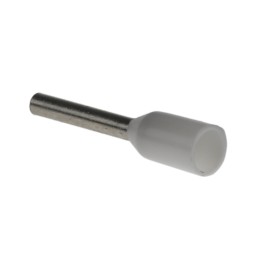 100 pcs - Schneider Electric, DZ5CE Insulated Crimp Bootlace Ferrule, 8.2mm Pin Length, 1.4mm Pin Diameter, 0.5mm² Wire Size,